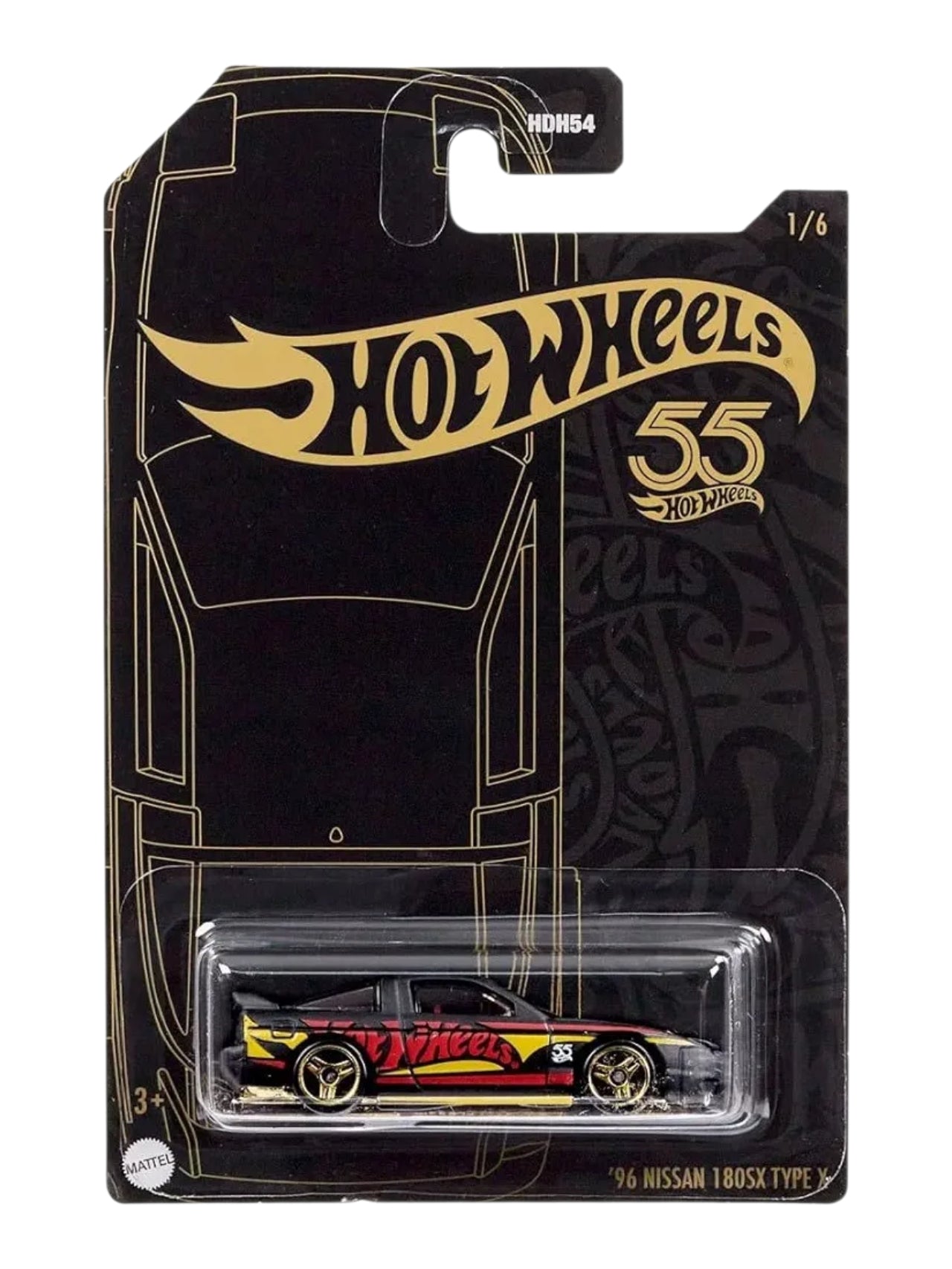 HotWheels 96 Nissan 180SX Type X Imported Mainline Card Art 1:64 Scale