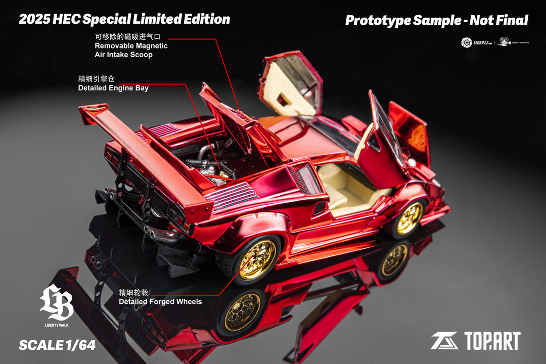Top Art Liberty Walk Lamborghini Countach 1:64 Scale – Toy
