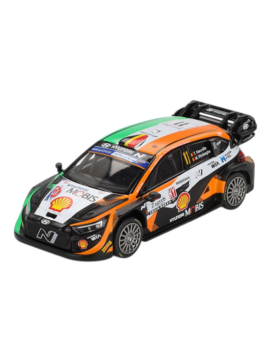 Mini GT #972: Hyundai i20 N Rally1 #11 2023 Rally Croatia Power Stage Winner 1:64 Scale