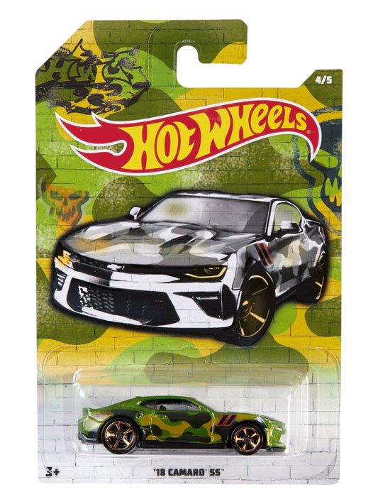 Hotwheels '18 Camaro ss imported Card Art mainline 1:64 Scale