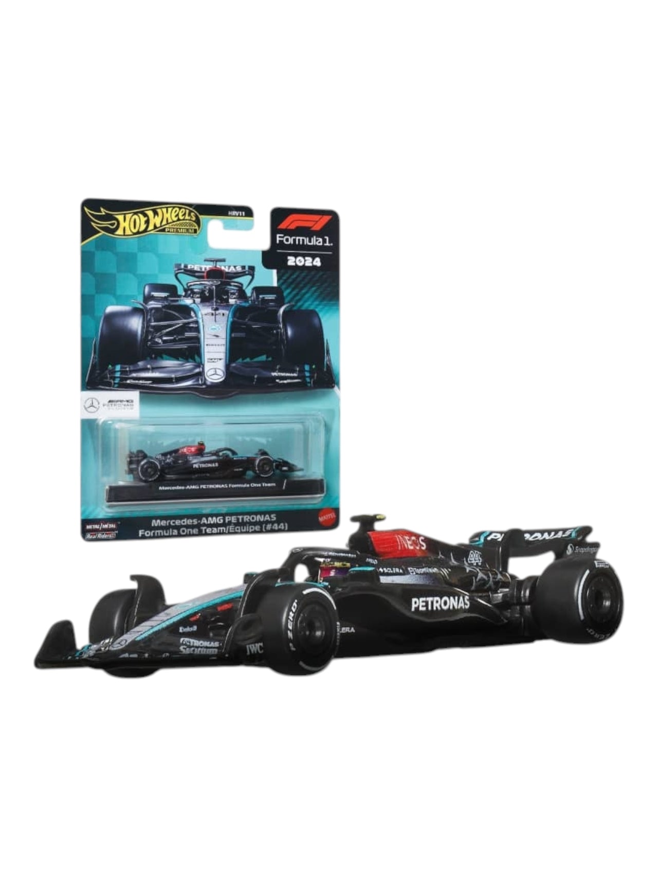 Hotwheels 2024 formula 1 Mercedes -amg petronas formula 1 team  (#44) imported premium 1:64 Scale