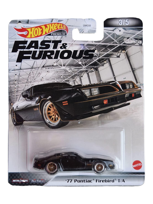 Hotwheels 77 Pontiac Firebird Imported Premium 1:64 Scale ( Blister Damage)