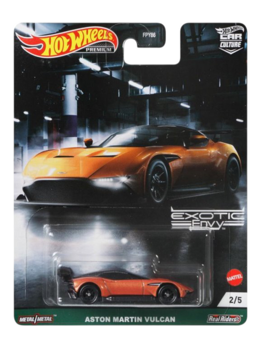 HotWheels Exotic Envy Aston Martin Vulcan Imported Premium 1:64 Scale