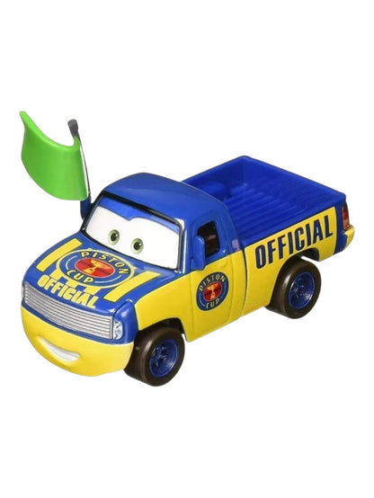 Disney Pixar Cars dexter hoover with green flag 1:64 Scale