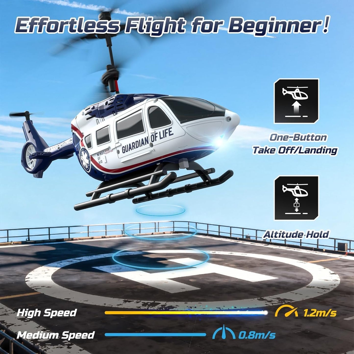 RESCUE Remote Control Helicopter Coast Guard | Code: SQN-002