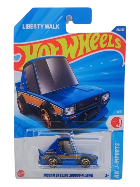 HotWheels Nissan Skyline 2000GT-R LBWK Imported Mainline 1:64 Scale