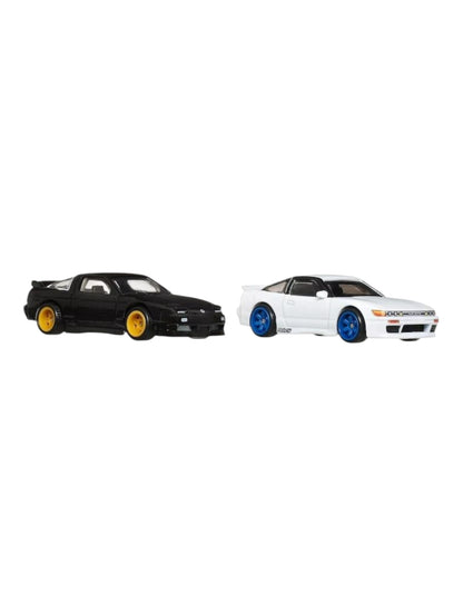 Hotwheels' 96 nissan 180sx type x & nissan slightly imported Team Transport multipack 1:64 Scale