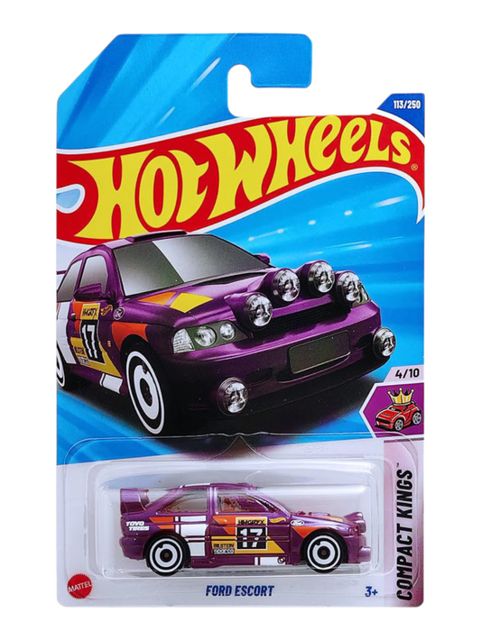 HotWheels FORD ESCORT Imported Mainline 1:64 Scale JBB99-N7C5
