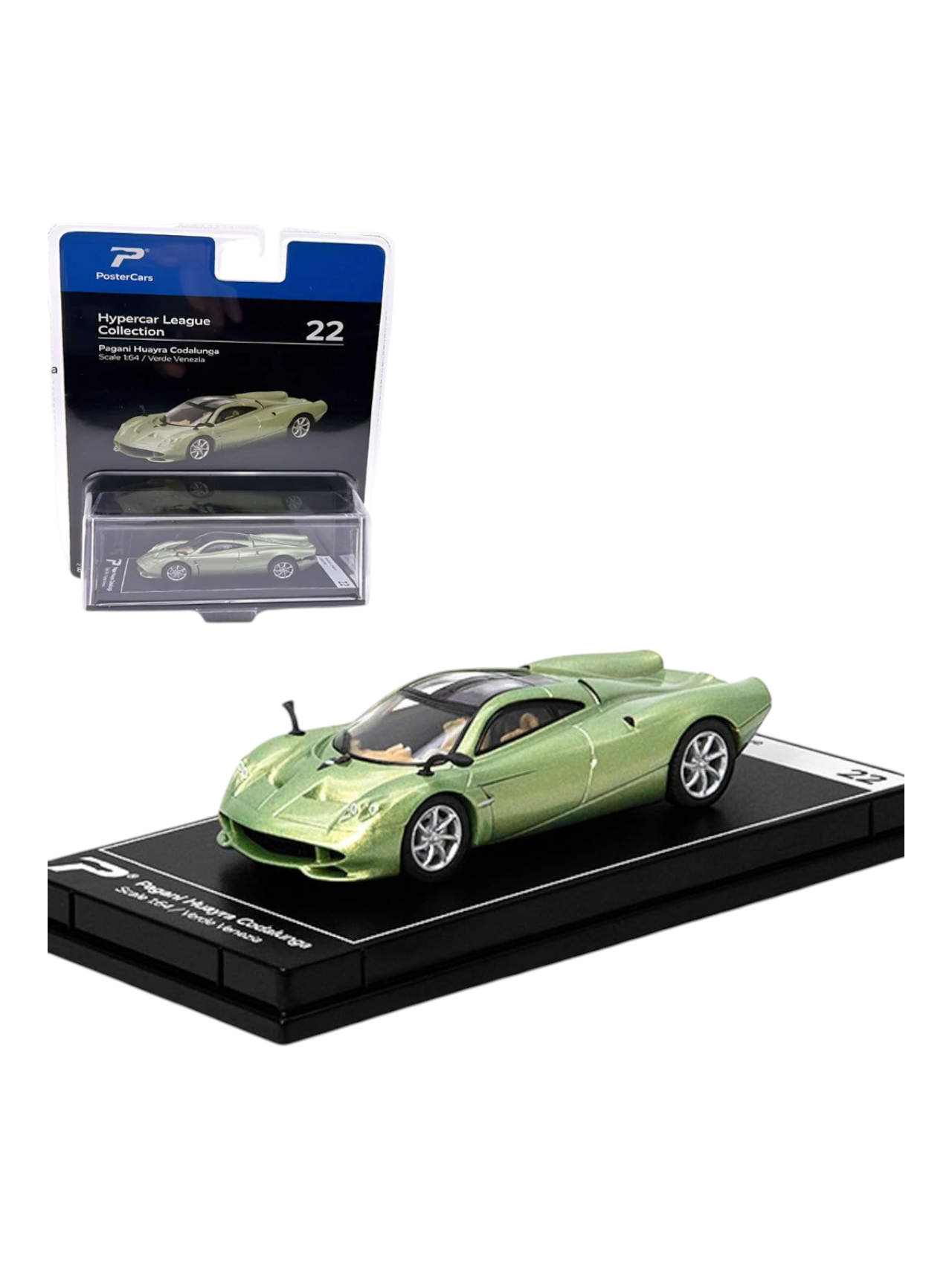 PosterCars Hypercar League Collection Pagani Huayra Codalunga 1:64 Scale
