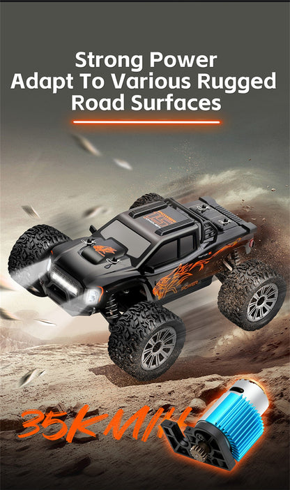 Raptor Cross Country Truck High' Speed Off-road (Rc) Remote Control Car ,Maximum Speed Up to 35km/H LED light Rechargeable battery 1:16 Scale.