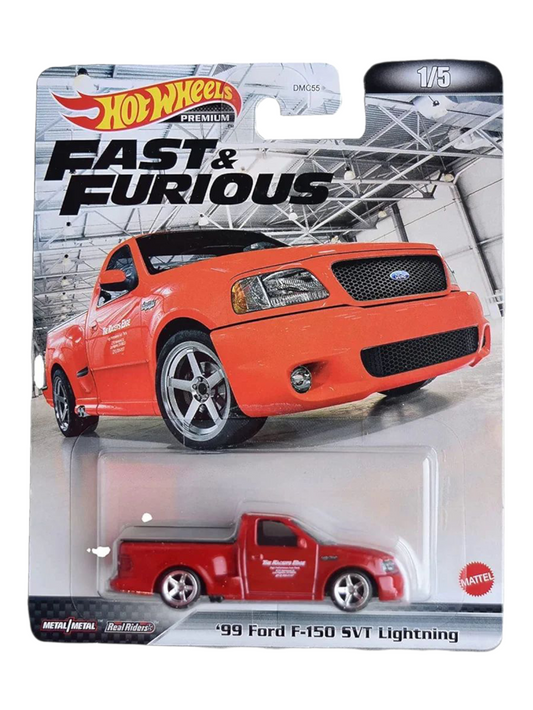 Hotwheels 99 Ford F-150 SVT Lightning Imported Premium 1:64 Scale ( Blister Damage )