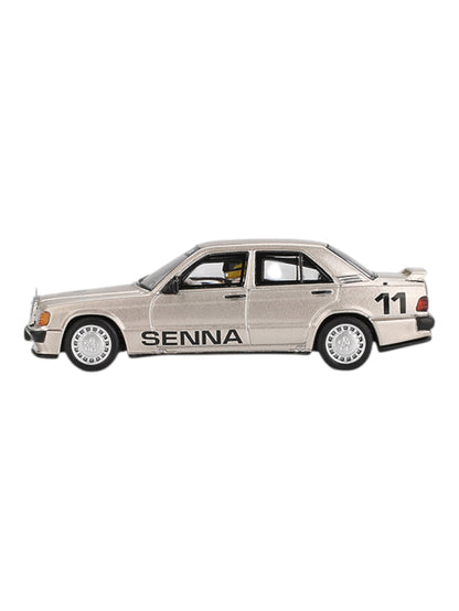 Mini GT Mercedes-Benz 190 E 2.3-16 # 11 Ayrton Senna Imported 1:64 Scale (code-1076)