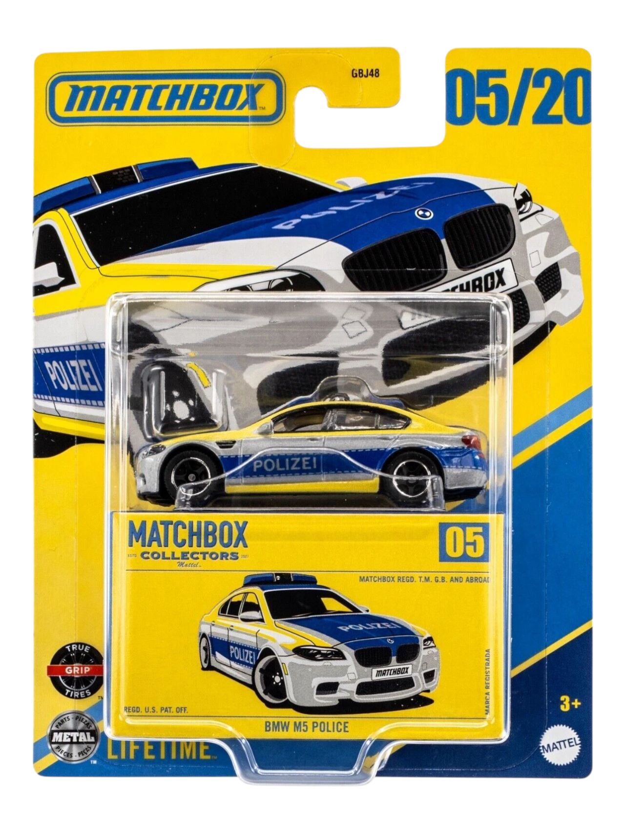 Matchbox Collectors Series BMW M5 Police 05/20 Imported Mainline 1:64 Scale