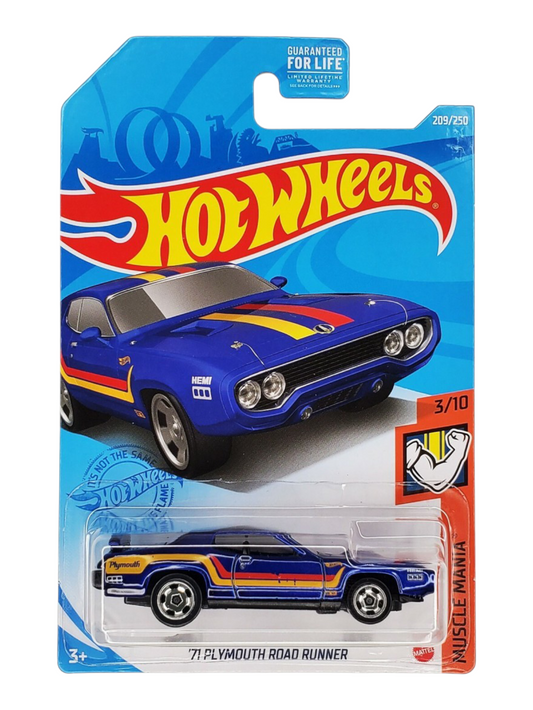 HotWheels 71 Plymouth Road Runner Imported Mainline 1:64 Scale