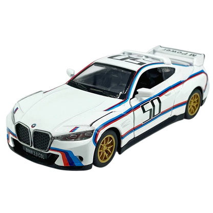 CCA 'BMW 3.0 CSL Diecast matel Door open Detailing the Car 1:42 Scale With Acrylic Protecter