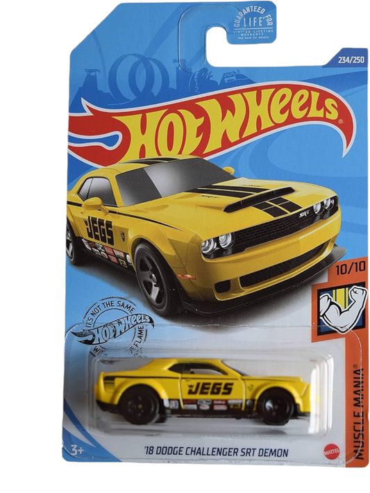 HotWheels 18 Dodge Challenger SRT Demon Imported Mainline 1:64 Scale