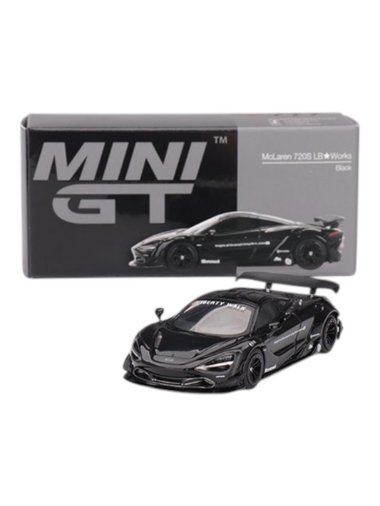Mini GT Mclaren 720S LB Works (Black) 1:64 Scale
