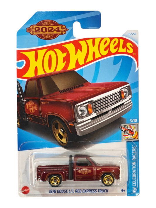 Hotwheels 1978 Dodge li'l red express truck imported mainline 1:64 Scale