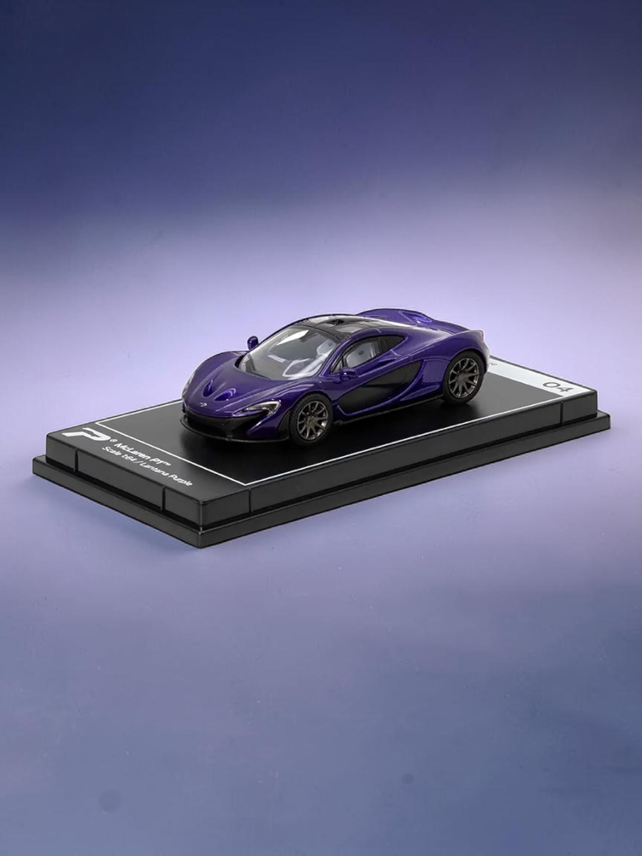 Postercars Hypercar League Collection Mclaren p1 1:64 Scale / Lantana purple (No 04)