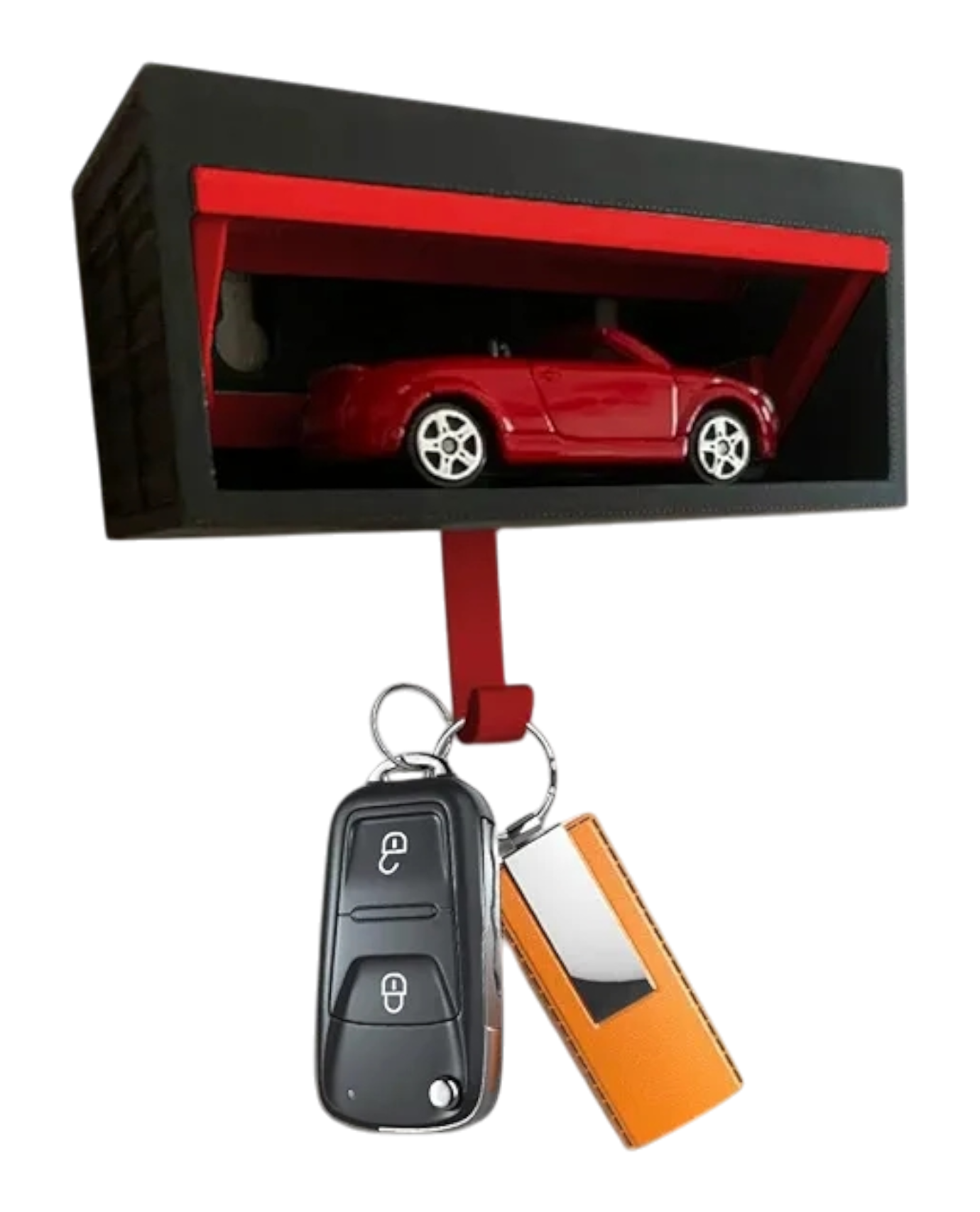 Car garage keychain holder storage
