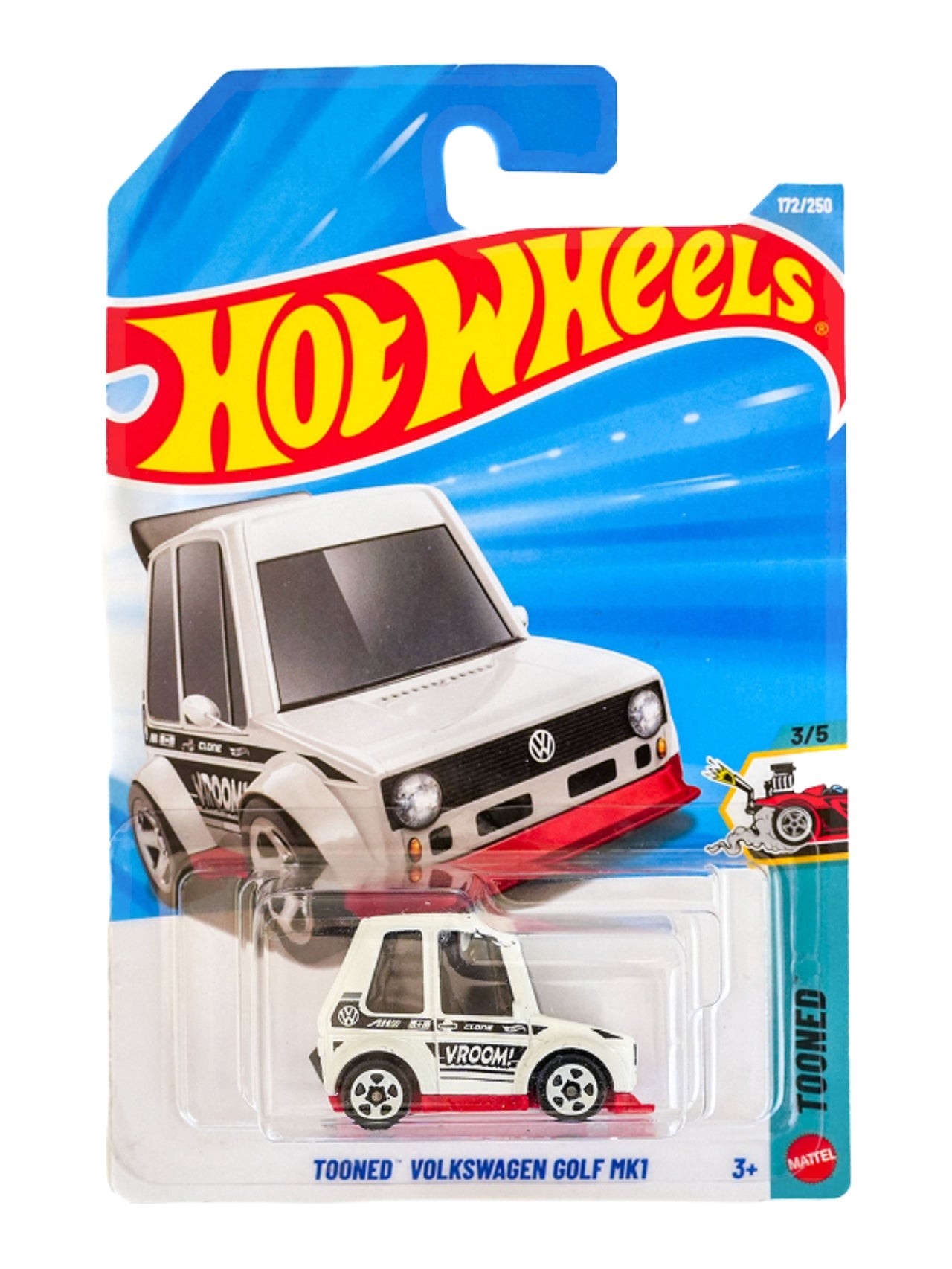 HotWheels Tooned Volkswagen Golf MK1 Imported Mainline 1:64 Scale