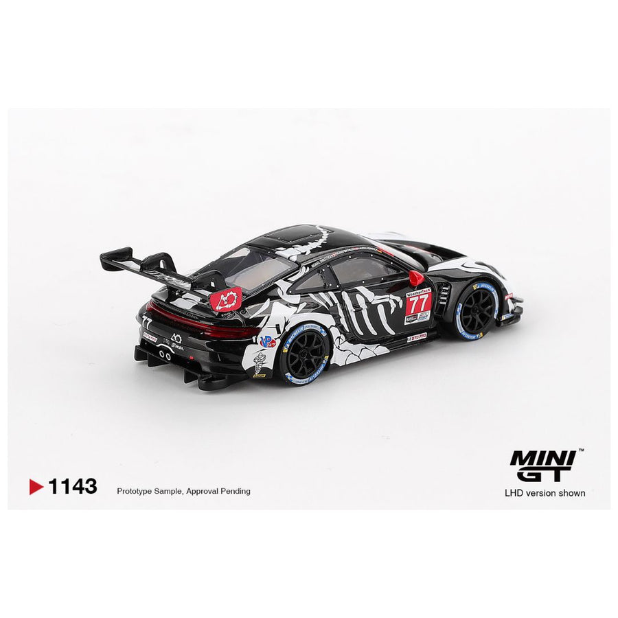 Mini GT Porsche 911 GT3 R 77 Ao Racing 2025 Imsa Petit Le Mans Imported 1:64 Scale (code - 1143)