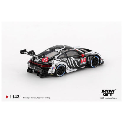 Mini GT Porsche 911 GT3 R 77 Ao Racing 2025 Imsa Petit Le Mans Imported 1:64 Scale (code - 1143)