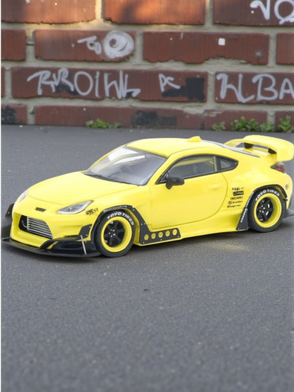 INNO64 TOYOTA GR86 "Pandem" 1:64 Scale Diecast Car Widebody Custom IN64-GR86P-YL