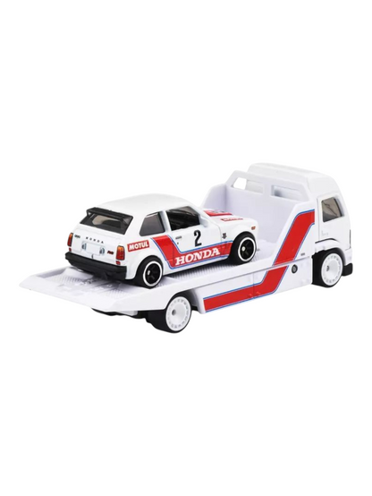 HotWheels Car Culture Team Transport 73 Honda Civic Custom Aero Lift Imported 1:64 Scale