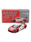 Mini GT 993: McLaren 720S GT3 Evo Pfaff Motorsports 2024 IMSA Laguna Seca 1:64 Scale