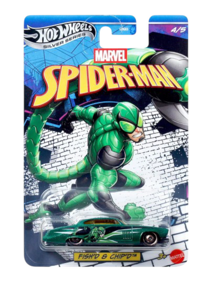 Hotwheels Spiderman Series Set of 5 cars Mainline 1:64 Scale (GDG83-952L)
