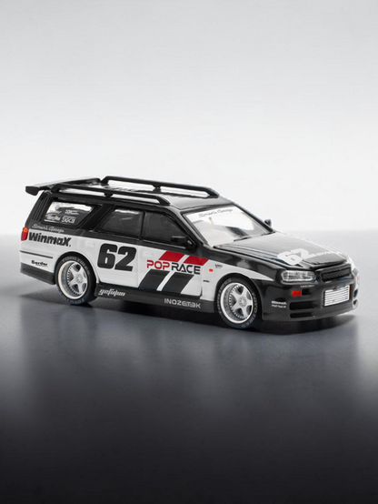 Pop Race pr64-211 Nissan Stagea R34 1:64 Scale