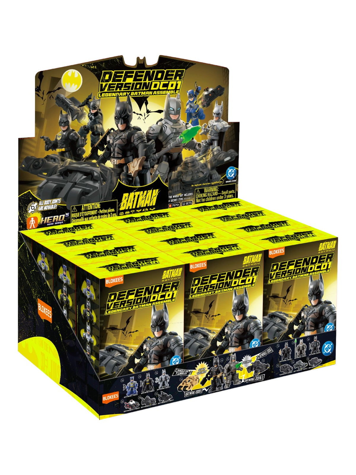 Blokees Defender Version DC01 Legendary Batman Assemble Blind Box (Code: 75701) – [Pack of 1 / Random Surprise Model]