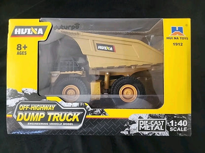 HUI NA TOYS Dump Track Off Highway Diecast Metal Imported 1:40 Scale