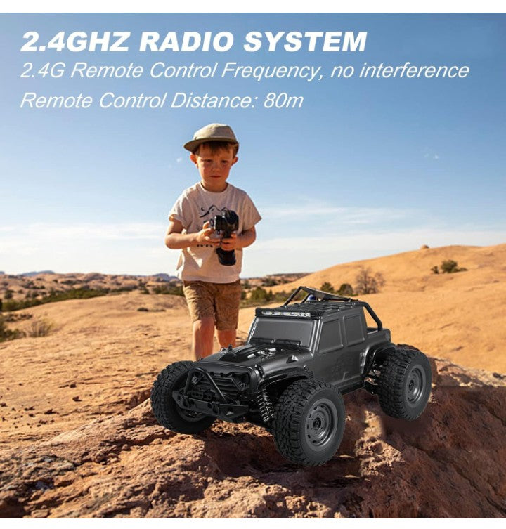 GANTRY 1:16 Scale RTR 4x4 RC Off-Road Racing Car – 2.4GHz High-Speed All-Terrain Vehicle with 7.4V Li-ion Battery, Magnetic Speed Motor, Shock Absorbers & Anti-Skid Tires Speed of 35 to 40 KM/H Remote control