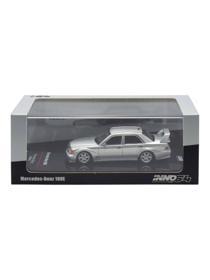INNO64 Mercedes-Benz 190E Silver 1:64 Scale Metal Diecast IN64-190E-SIL