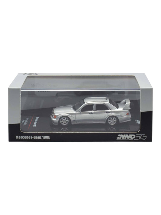 INNO64 Mercedes-Benz 190E Silver 1:64 Scale Metal Diecast IN64-190E-SIL