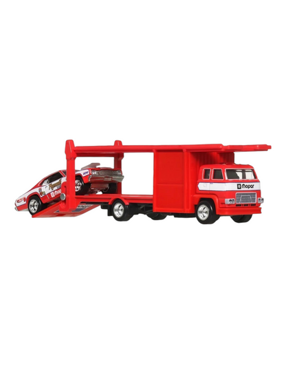 HotWheels Car Culture Team Transport 73 Plymouth Duster Second Story Lorry Imported 1:64 Scale