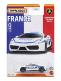 Matchbox France Lamborghini Gallardo Police  no 5/12 Imported Mainline 1:64 Scale