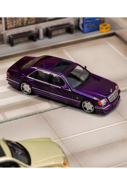 Street Weapon Mercedes-Benz W140 Premium Diecast 1:64 Scale (With Acrylic Case)