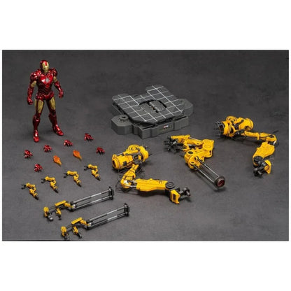Marvel Studios The Avengers : The infinity Saga iron Man Mark 4 MK04 1:10 Scale Collection Suit-up Gantry Figure by ZD Toys