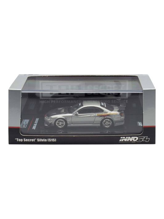 INNO64 Top Secret Silvia (S15) Silver 1:64 Scale Metal Diecast IN64-S15TS-SIL