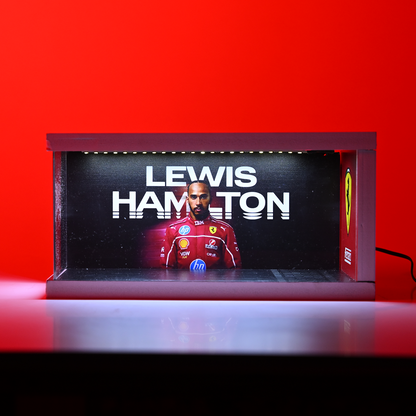 Ferrari Lewis Hamilton Diorama (Storage Case) For Diecast