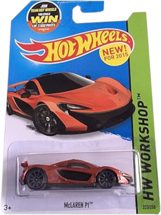 HotWheels Mclaren P1 Imported Mainline 1:64 Scale (BlisterDamage)