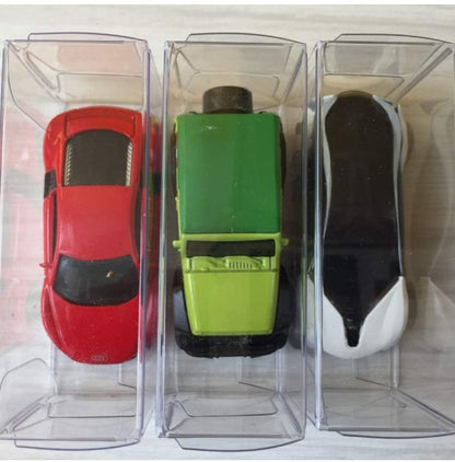 Toy Car Display Boxes 1:64 Scale Toy Car Storage Organizer Case, Clear Model Car Display Case Dustproof , Model Car Exhibition Box Accessories(#1)