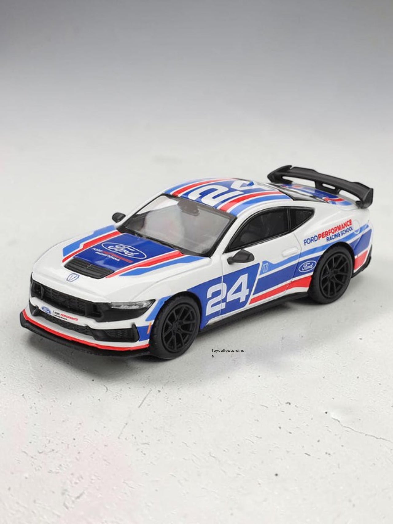 Mini GT #1172: Ford Mustang Dark Horse #24 Ford Performance Racing School Imported 1:64 Scal Box And Blister