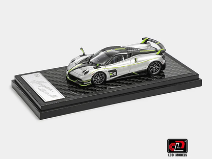 LCD Model Pagani Huayra Roadster Silvia Green Diecast Model Premium 1:64 Scale