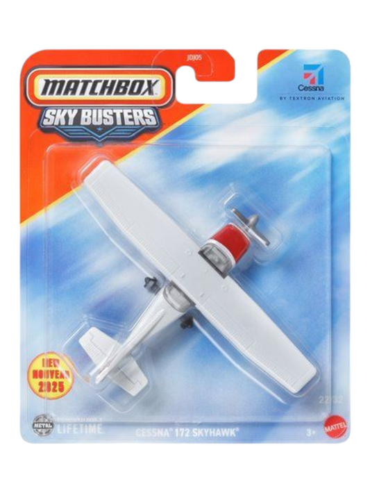 Matchbox Sky Busters Cessna 172 Skyhawk Airplane
