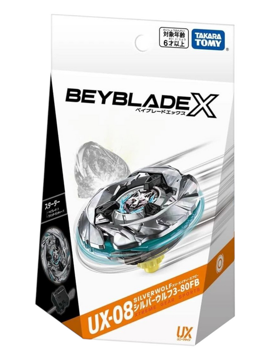 Takara Tomy Beyblade X UX-08 Silverwolf 3-80FB