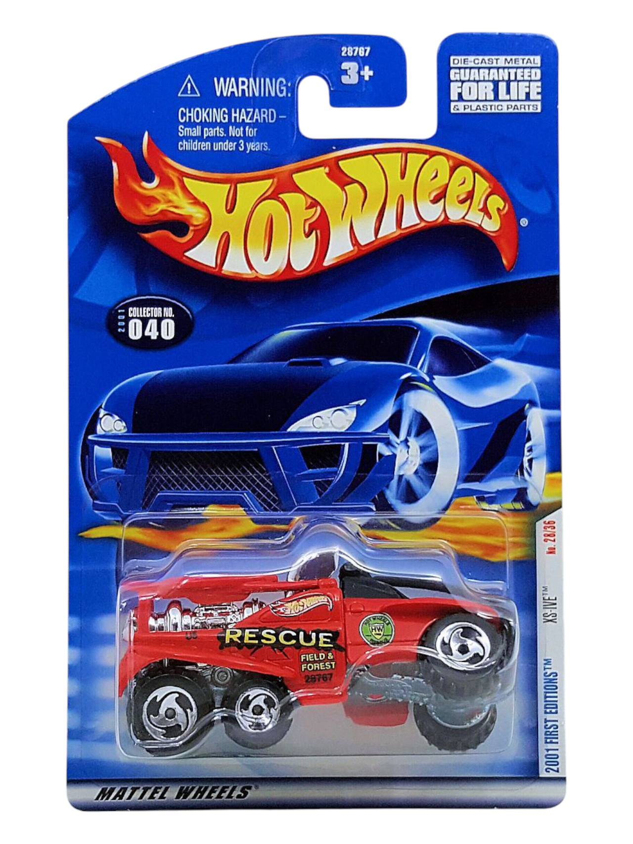 HotWheels 2001 First Editions XS-IVE Collector No-040 Imported Mainline 1:64 Scale